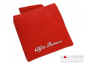 Seat Cushion - Red w/ Alfa Romeo Logo in White